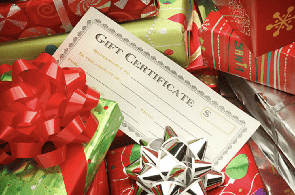 Gift Certificate season is upon us! 1